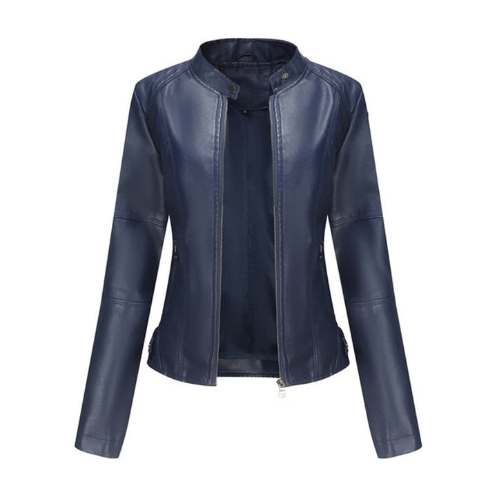 ROMINA | Stand-Collar Moto Jacket