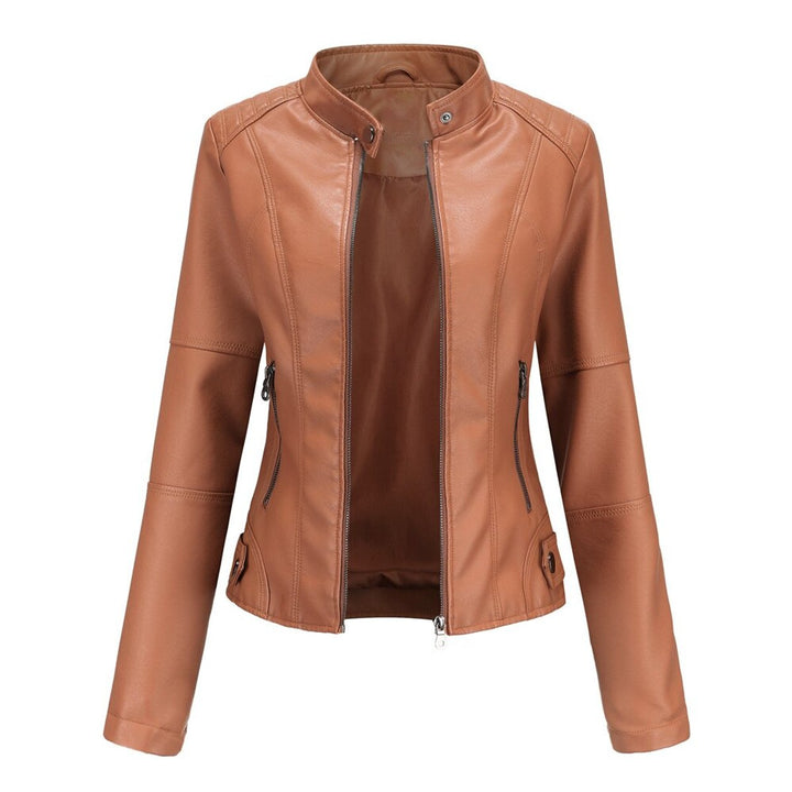 ROMINA | Stand-Collar Moto Jacket