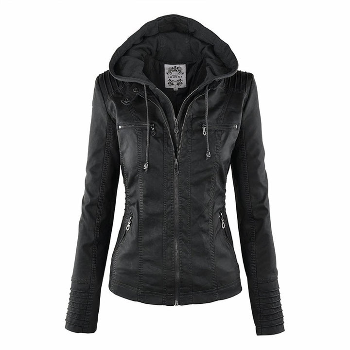 CASSIA | Hooded Moto Jacket