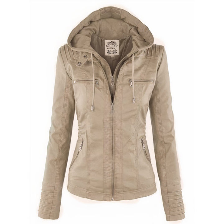 CASSIA | Hooded Moto Jacket